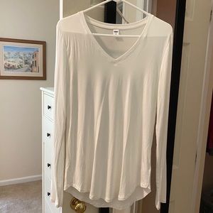 White long-sleeve tee from Old Navy